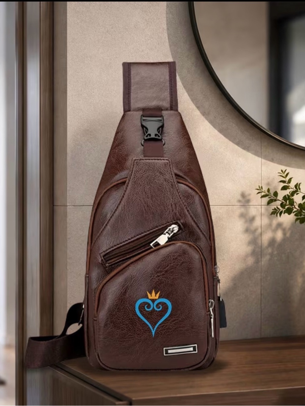 Kingdom Hearts Leather Disney Anime Manga Crossbody Bag NEW Games Toys Fashion
